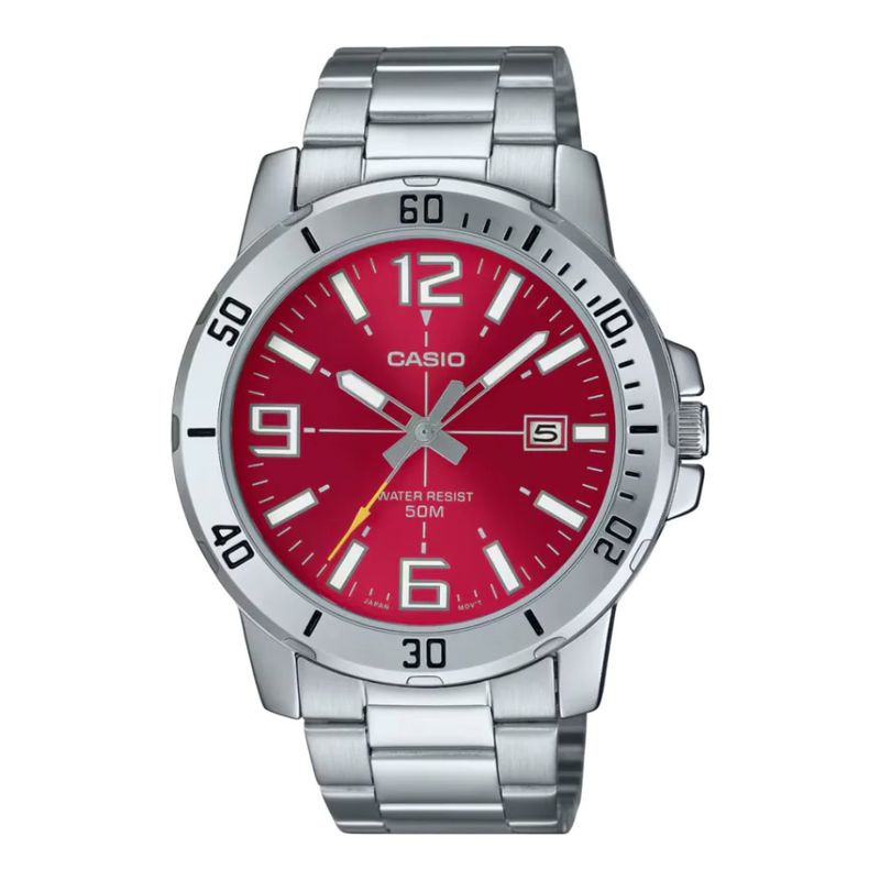 CASIO - Reloj Casio Acero  Mtp-vd01d-4b Elegante Para Hombre