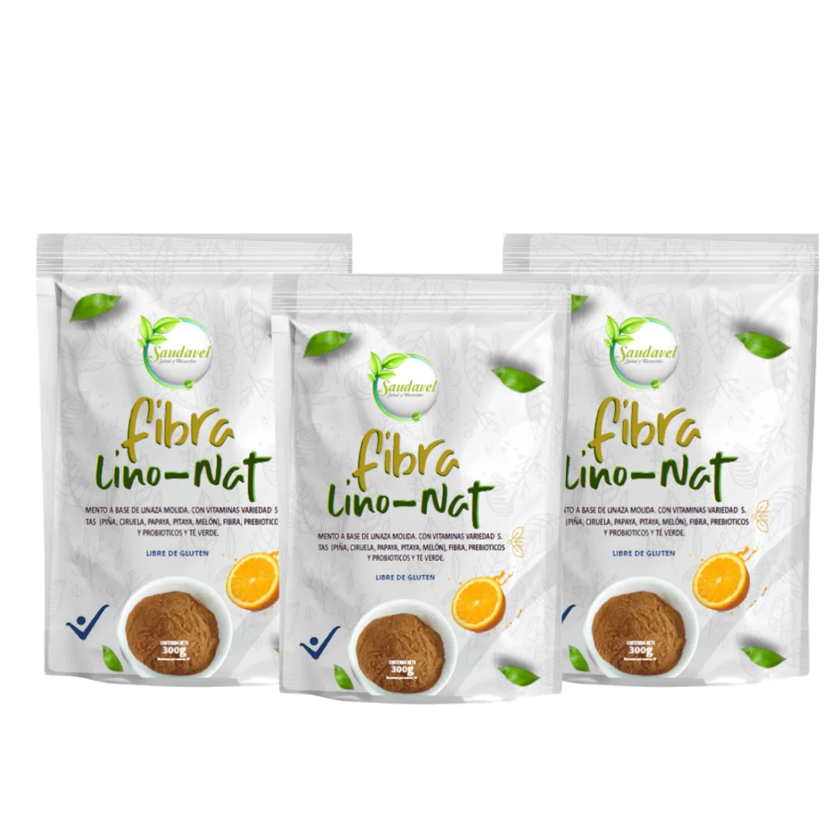 GENERICO - Fibra Natural con Linaza Lino Nat de Saudavel X 3u