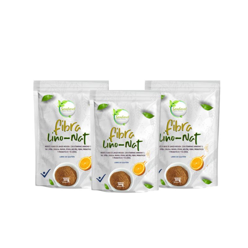 GENERICO - Fibra Natural con Linaza Lino Nat de Saudavel X 3u