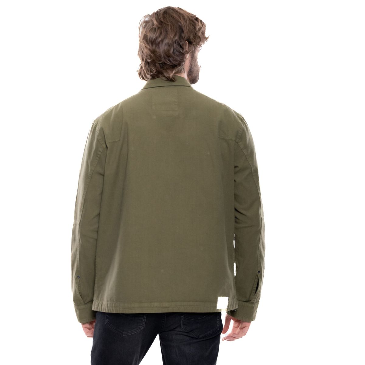 COLOR BLUE - Chaqueta Tipo Cargo En Dril