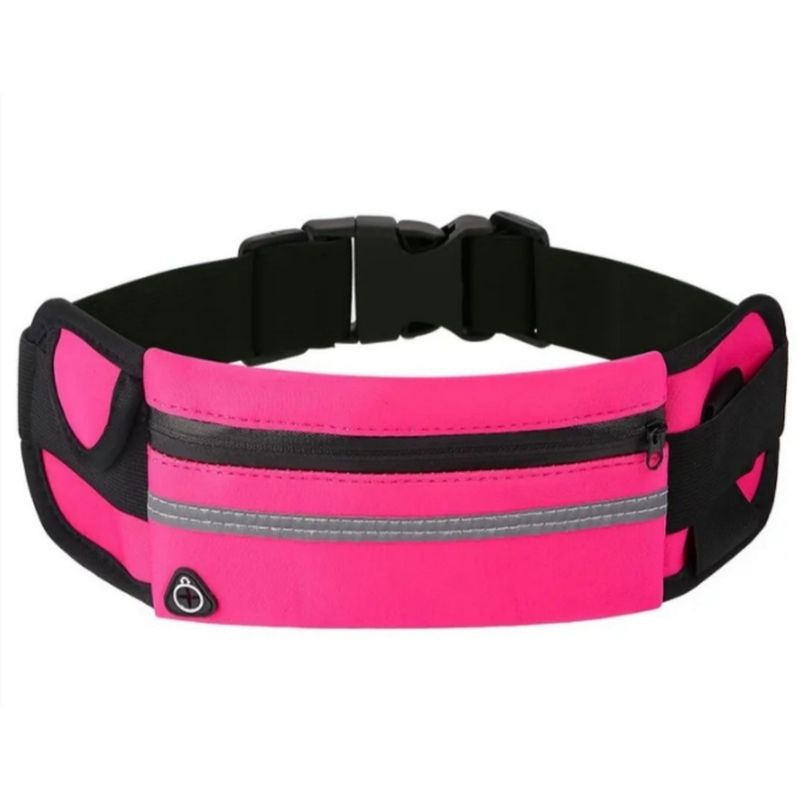 FITNESS - Canguro Deportivo Running todo uso anti robo color Fucsia