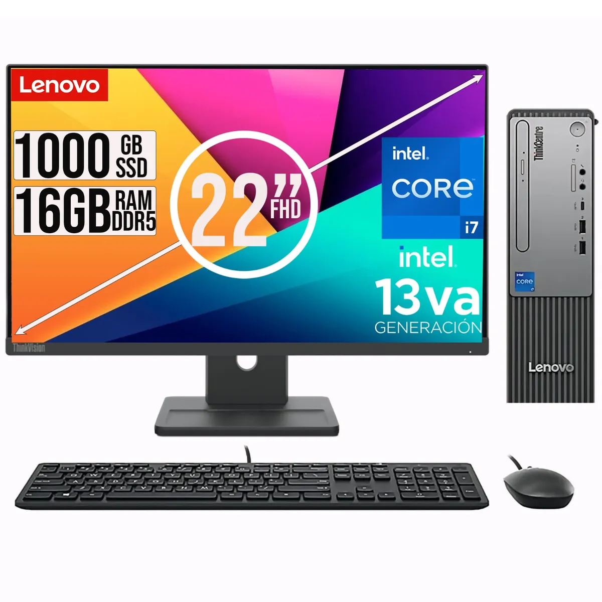 ACER - PC LENOVO THINKCETRE NEO 30S  INTEL I7-13620H RAM 16GB SSD 1TB  22"FHD