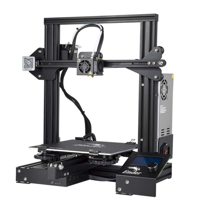GENERICO - Impresora 3d Comgrowcreality Ender 3 De Aluminio Negro