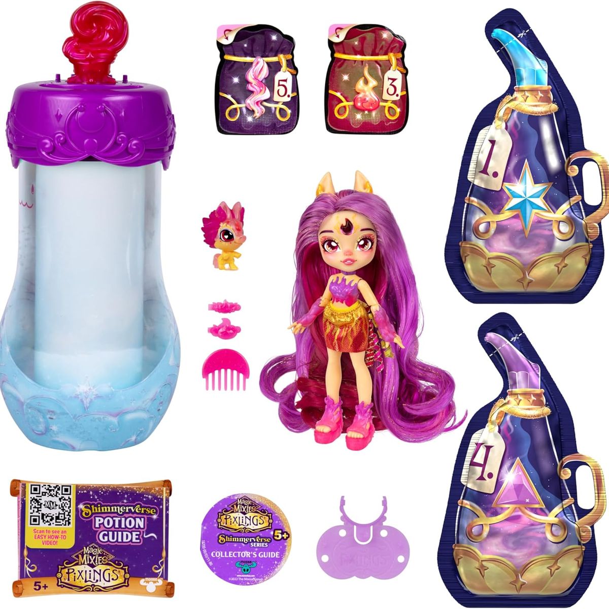 MAGIC MIXIES - Muñeca Magic Mixies Crea Y Mezcla PixlingsThe Firehorse