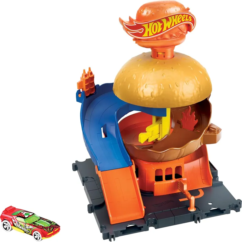 HOT WHEELS - Pista Hot Wheels City Burger Al Volante Drive-Thru