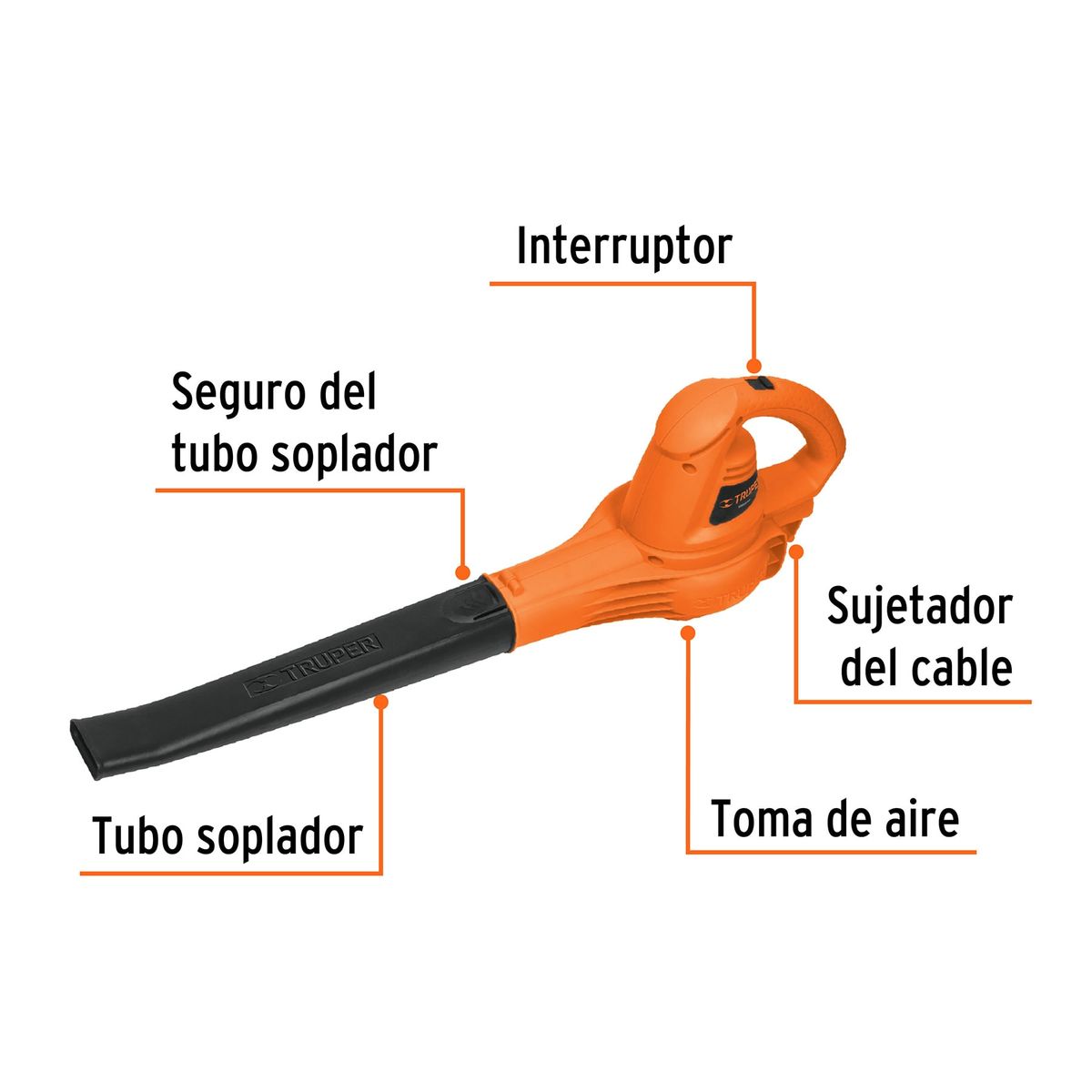 TRUPER - Sopladora eléctrica de 960 W, Truper