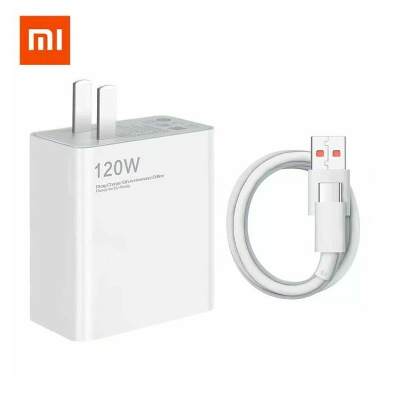 XIAOMI - Cargador Original Xiaomi 120W Con Cable USB-A a USB-C