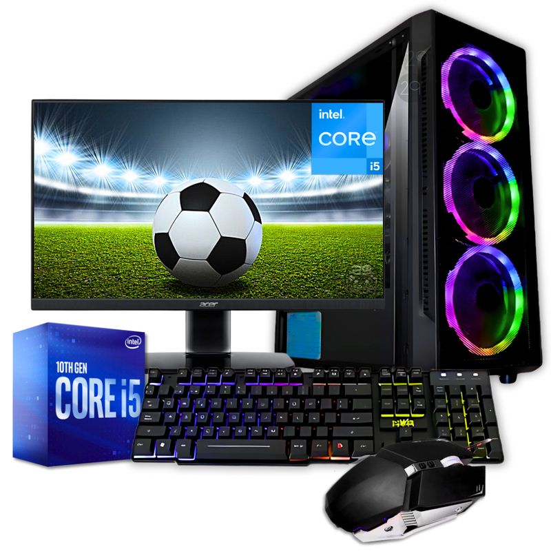 INTEL - Pc Torre Gamer Cpu Intel Core I5 10400T 32GB Ram 1TB Ssd Gt 1030 2gb Led 22FHD
