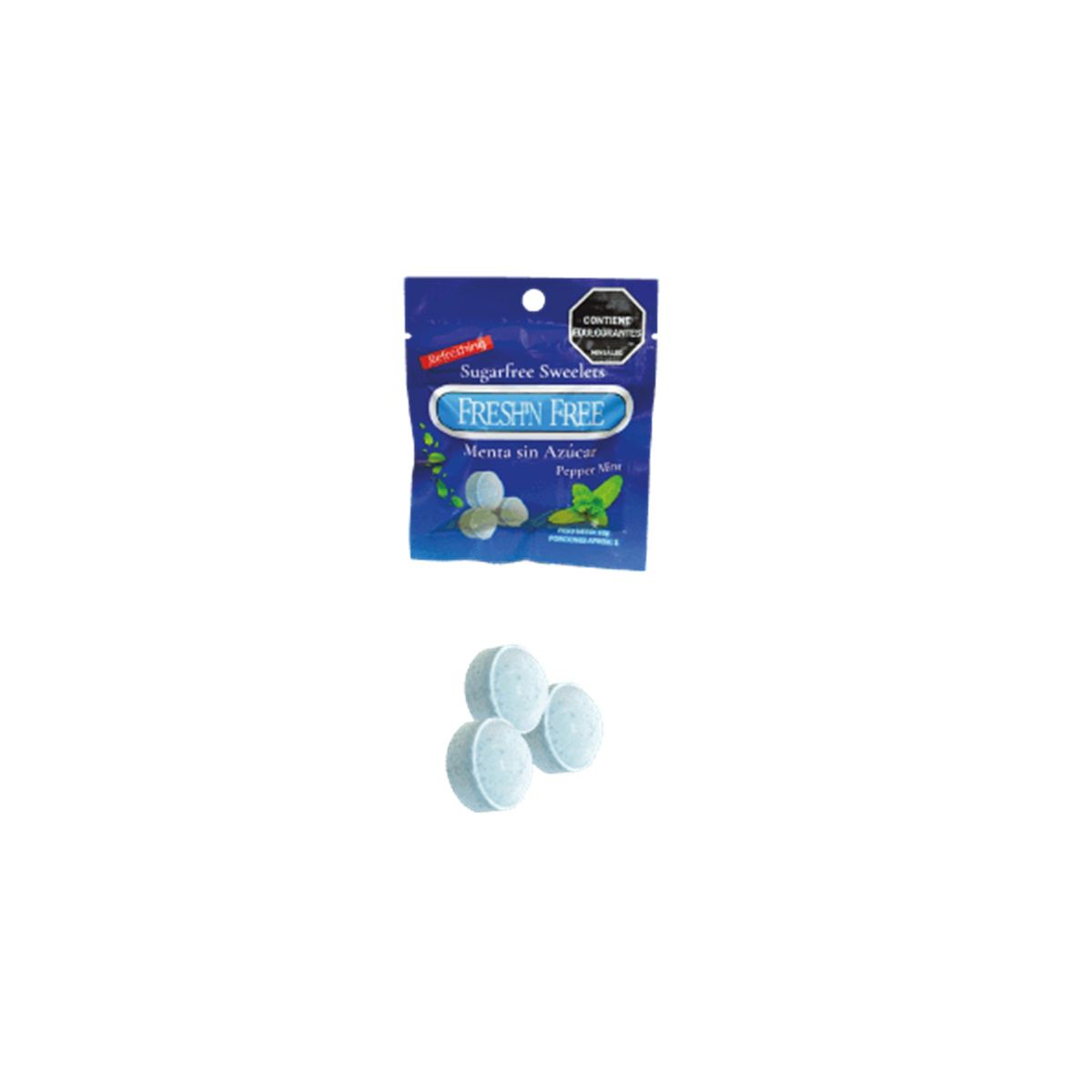 ADRO - Dulce Menta Freshn Free Azul Sin Azucar X24u