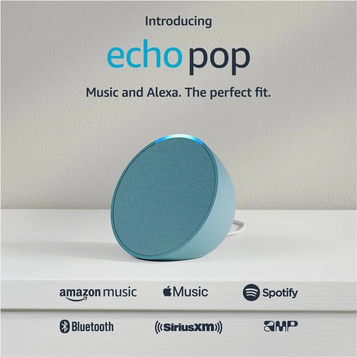 AMAZON - Echo Pop Amazon Parlante Inteligente Alexa color Azul