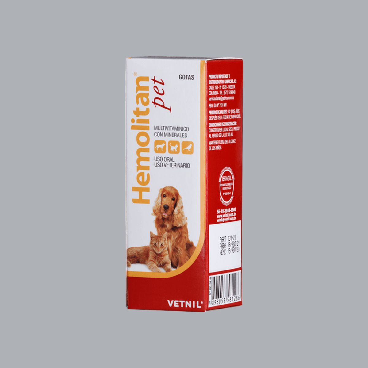 GENERICO - Hemolitan Pet Suplemento Perros y Gatos Frasco 60ml