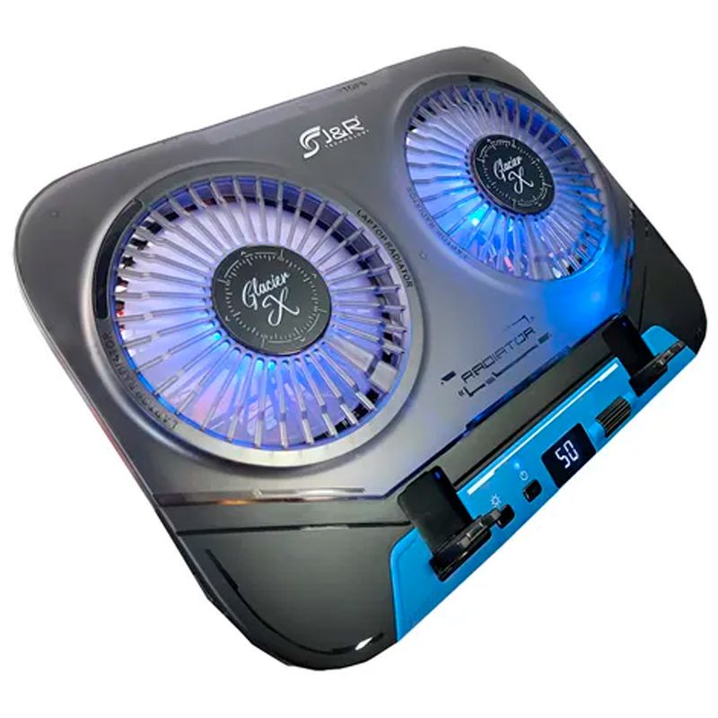 JYR TECHNOLOGY - Base Refrigerante Gamer BRJR-022 Glacier X 2Fan