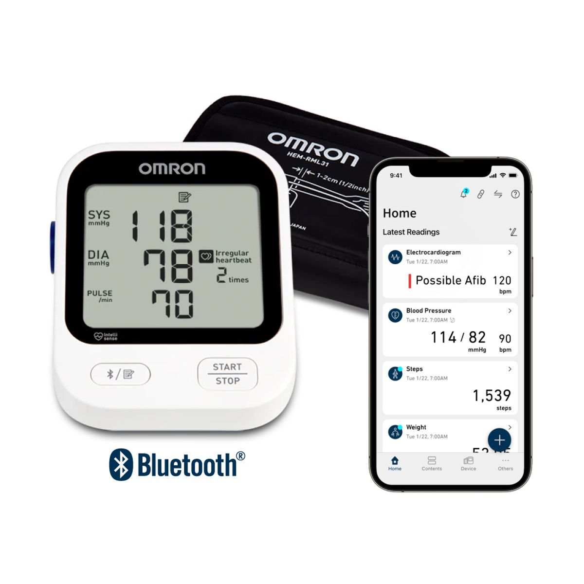 OMRON - Tensiómetro Digital Omron Hem-716 Automático Para Brazo