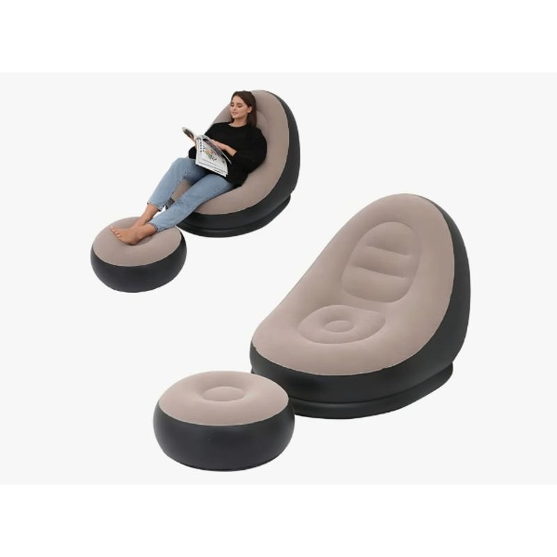 GENERICO - Silla De Descanso Inflable Sofa Con Descansa Pies