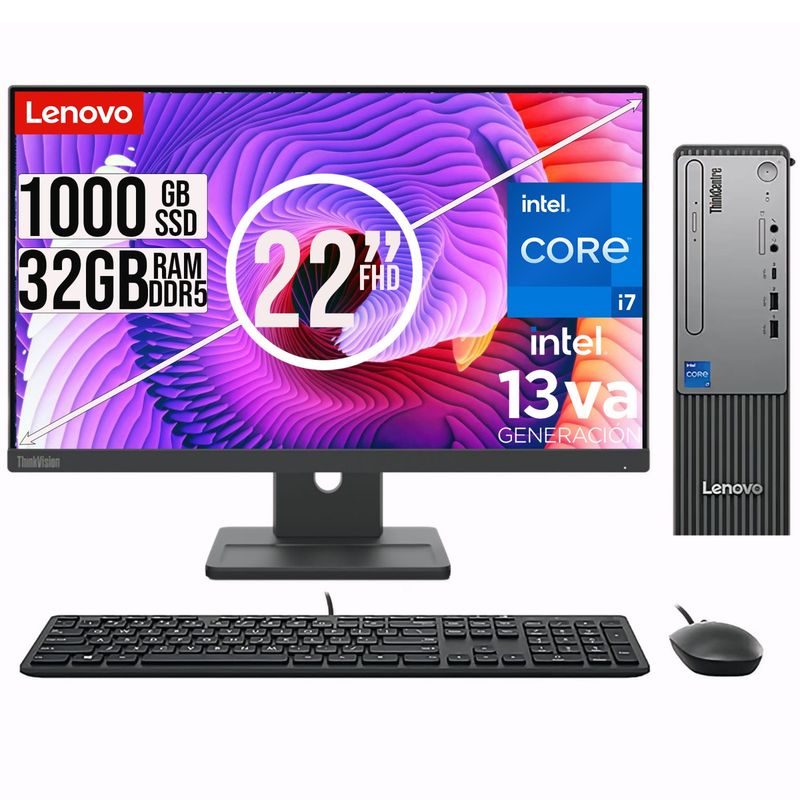LENOVO - PC LENOVO THINKCETRE NEO 30S  INTEL I7-13620H RAM 32GB SSD 1TB  22"FHD