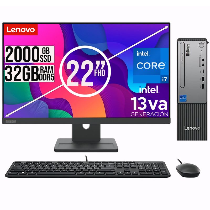 LENOVO - PC LENOVO THINKCETRE NEO 30S  INTEL I7-13620H RAM 32GB SSD 2TB  22"FHD