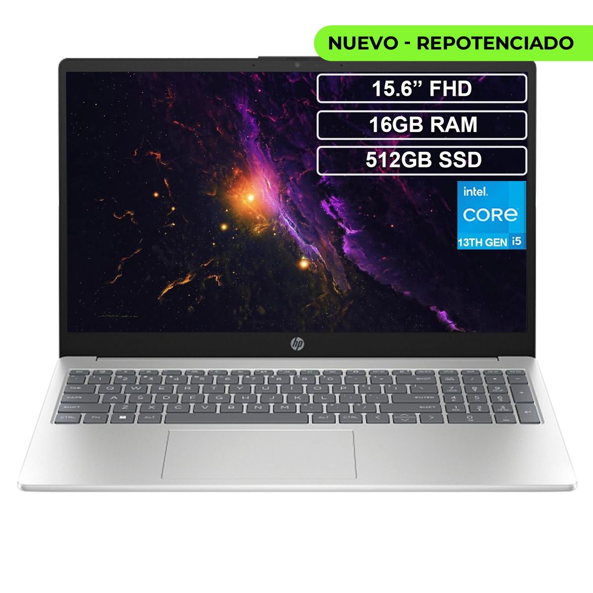 HP - Portátil HP 15-fd0098la Core i5 120U 16GB 512GB FHD 15.6