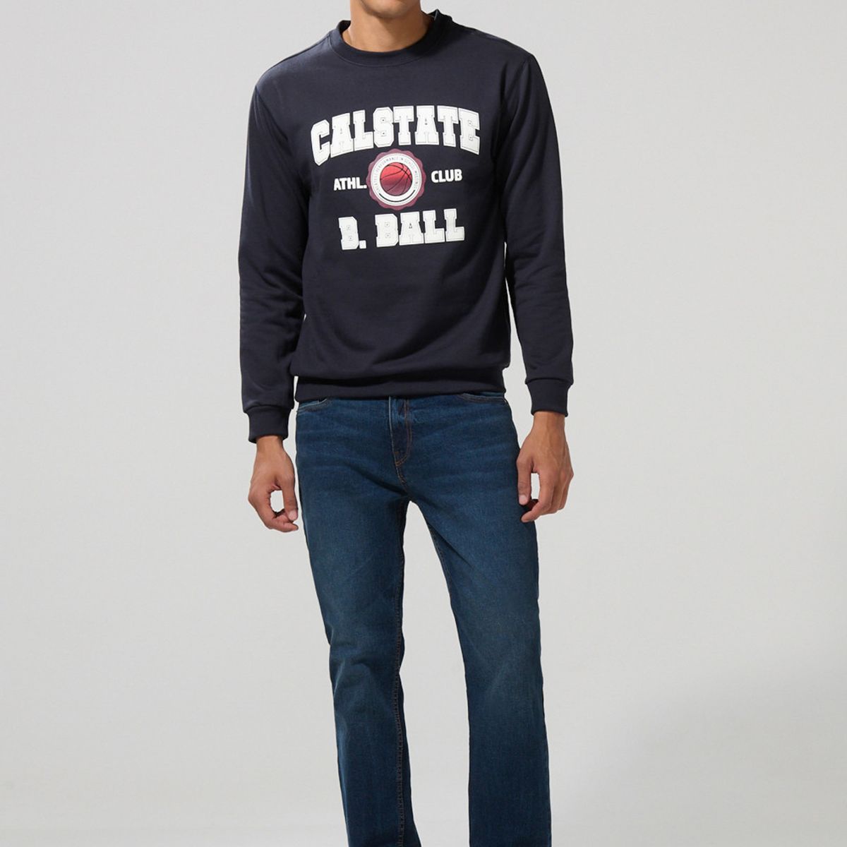 KOAJ - KOAJ Buzo estampado en frente estilo College. Hombre