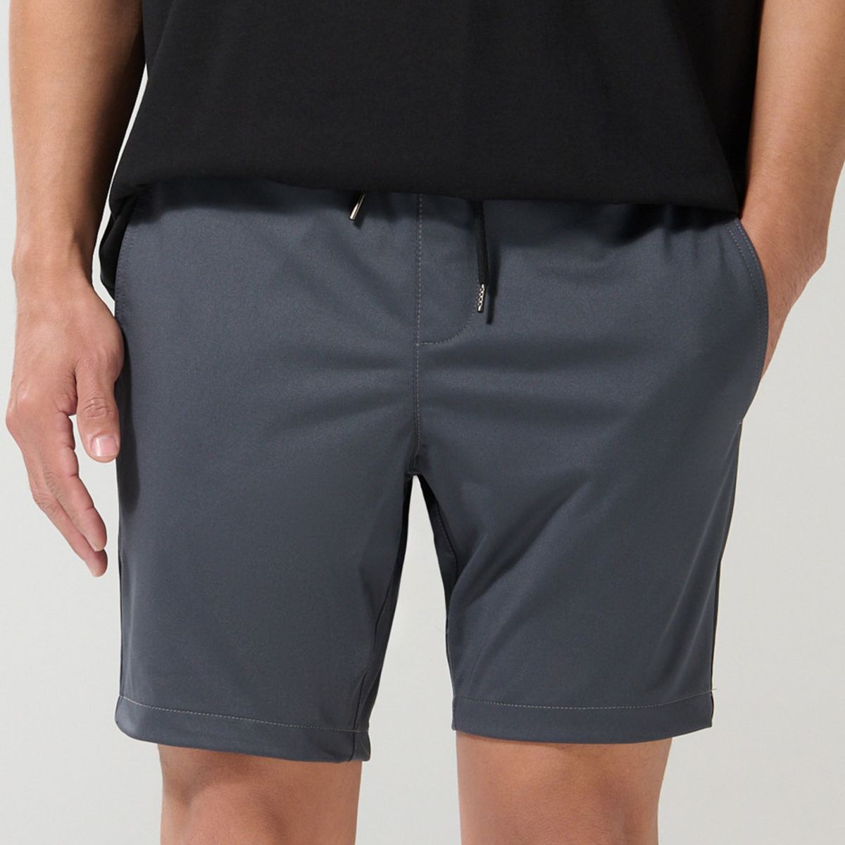 KOAJ - KOAJ Camiseta oversize unicolor cuello redondo en algodón Hombre