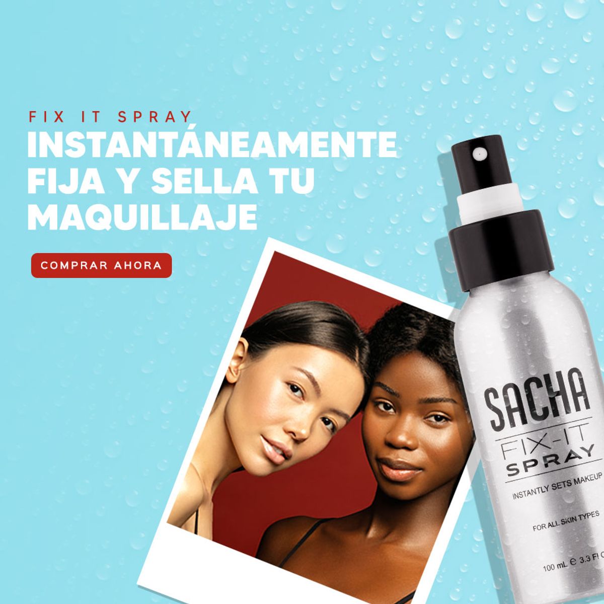 SACHA COSMETICS - Fijador De Maquillaje Sacha Fix-it Spray