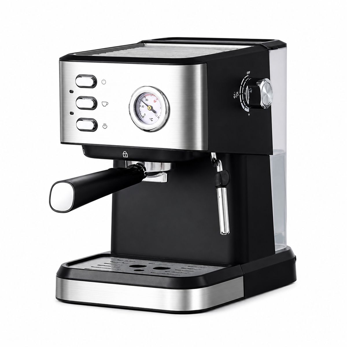 ONE PIXEL - Maquina Cafetera Expresso Eléctrica Con Espumador De Leche