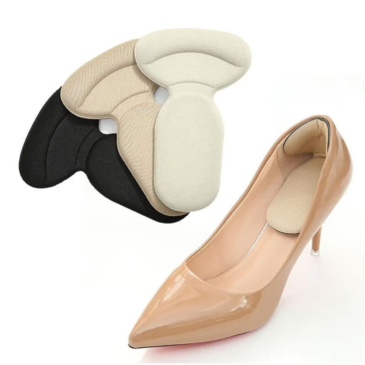 GENERICO - Almohadilla Protectora Talón Tipo Plantilla - Beige