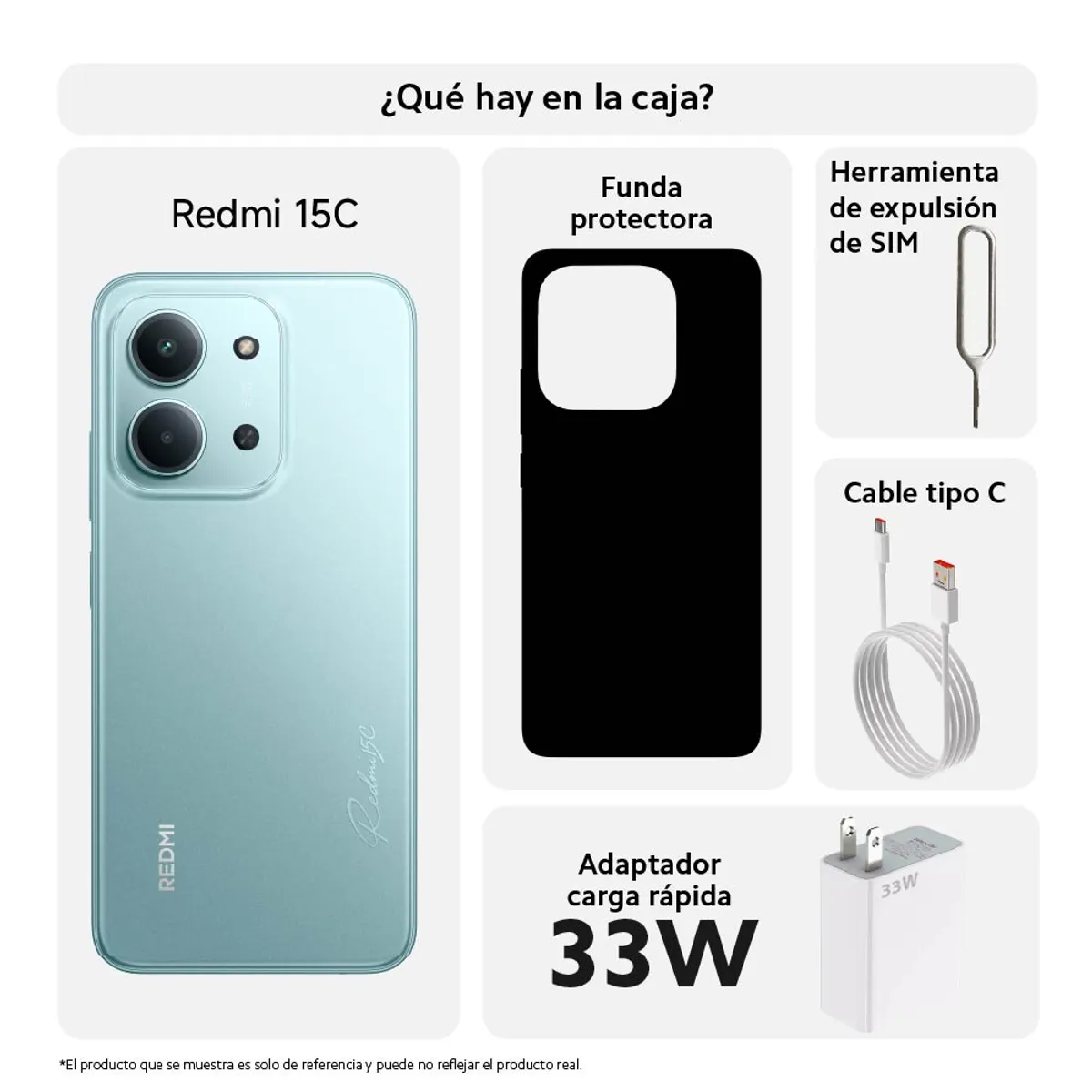 XIAOMI - Redmi 15C Green 4GB 128GB  Batería 6000mAh + Pantalla 69