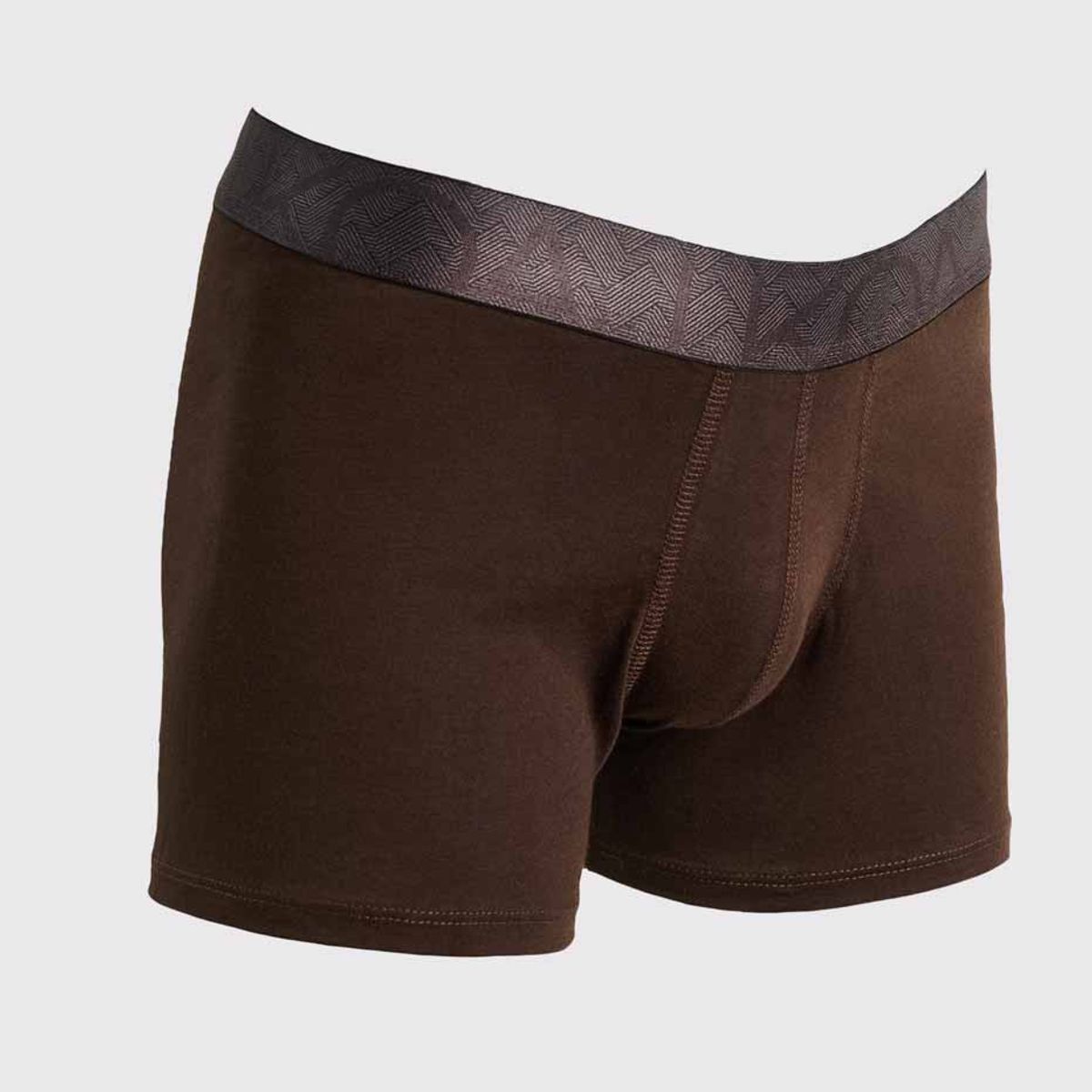 KOAJ - KOAJ Bóxer brief-medio café oscuro con cintura elástica Hombre