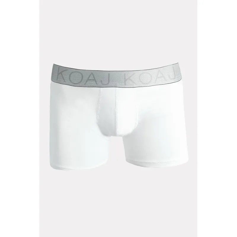 KOAJ - KOAJ Bóxer blanco brief-medio en algodón con costuras planas Hombre