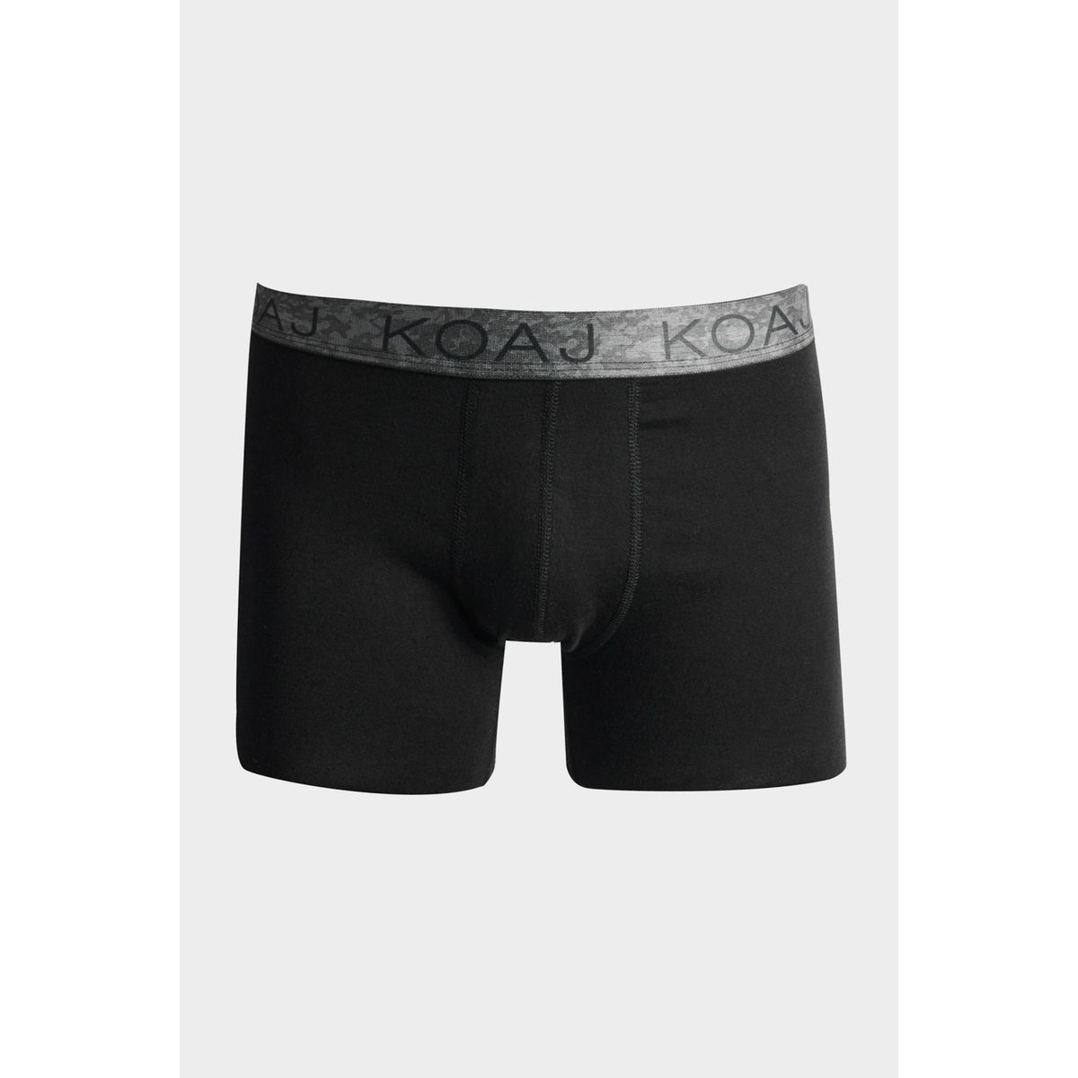 KOAJ - KOAJ Bóxer midway brief-largo negro con cintura estampada Hombre