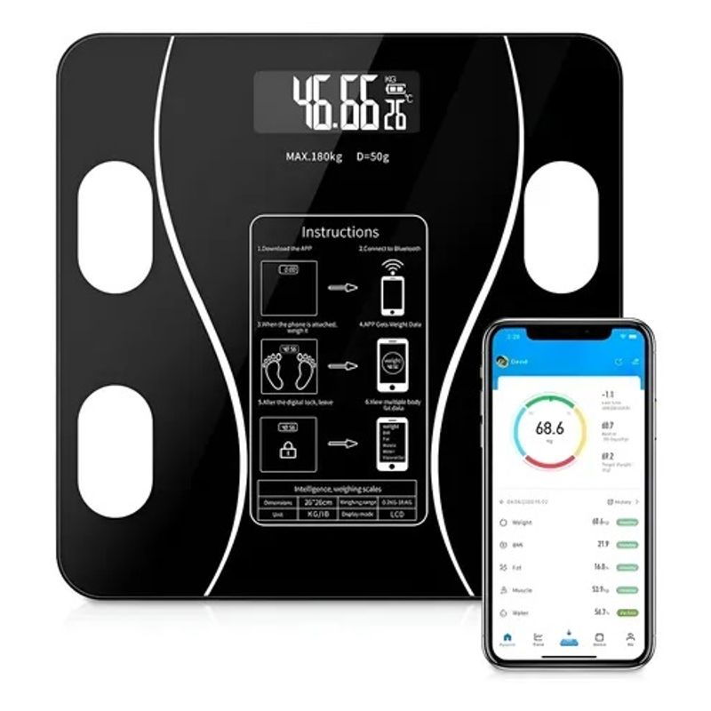 GENERICO - Bascula Para Persona Digital Bluetooth