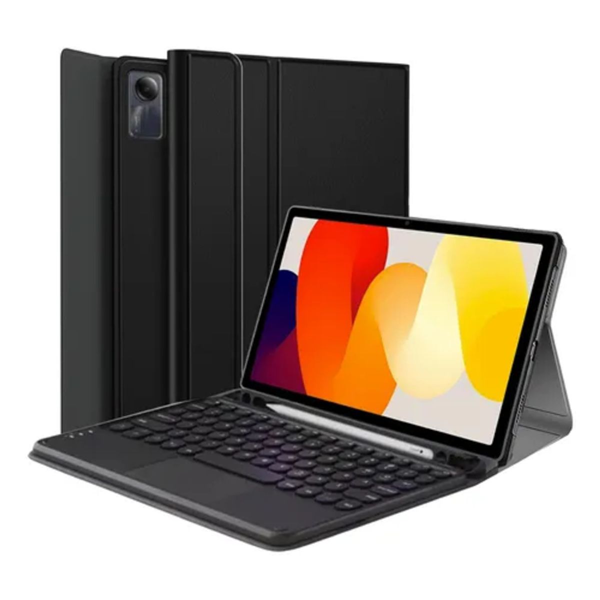 GENERICO - ESTUCHE FUNDA Y TECLADO PARA TABLET REDMI PAD PRO 12.1 P' NEGRO