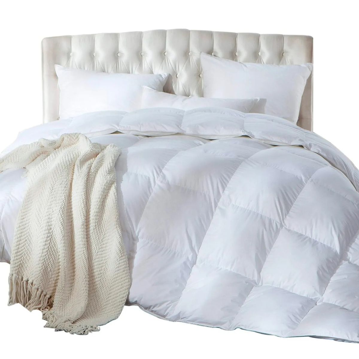 PLUMA HOME - Plumón 100 Plumas DOWN Pecho Pato / COBIJA PLUMA SEMIDOBLE