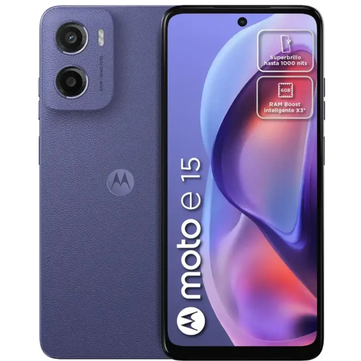 MOTOROLA - Celular Motorola E15 4G 64Gb 2Ram Morado