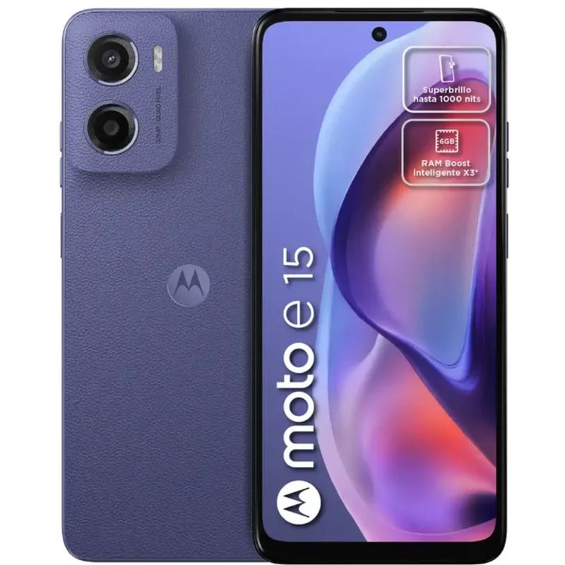 MOTOROLA - Celular Motorola E15 4G 64Gb 2Ram Morado
