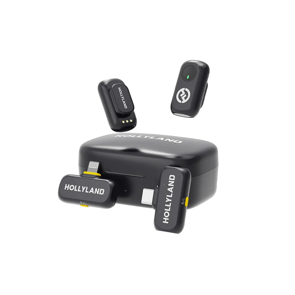 HOLLYLAND - Micrófono Hollyland Lark A1 Combo Conector Lightning y USB-C