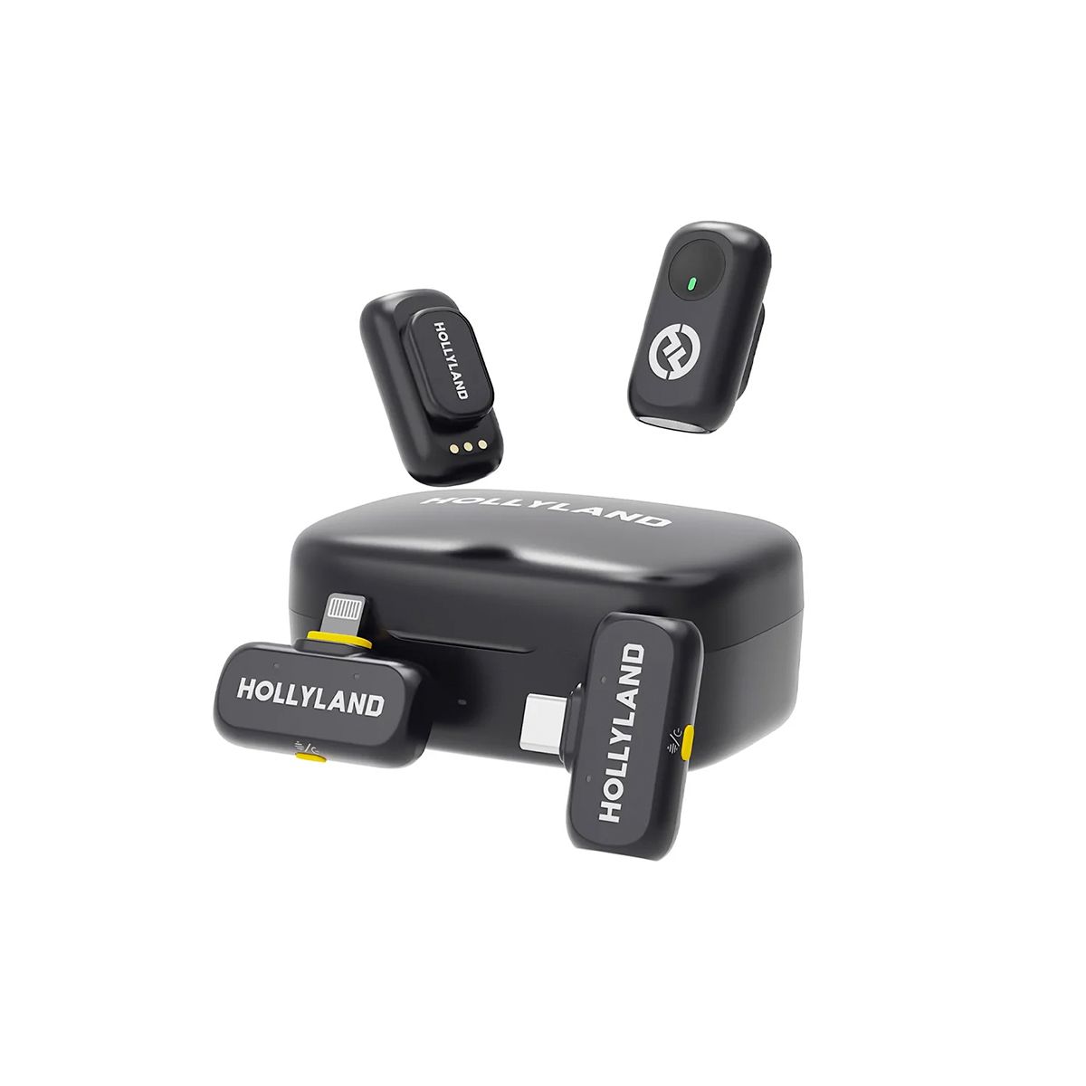 HOLLYLAND - Micrófono Hollyland Lark A1 Combo Conector Lightning y USB-C