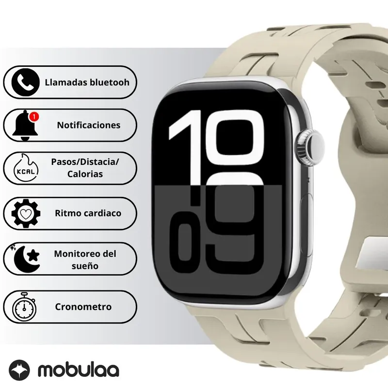 MOBULA - Reloj Inteligente Mobulaa H10 Pro Mini  Gris