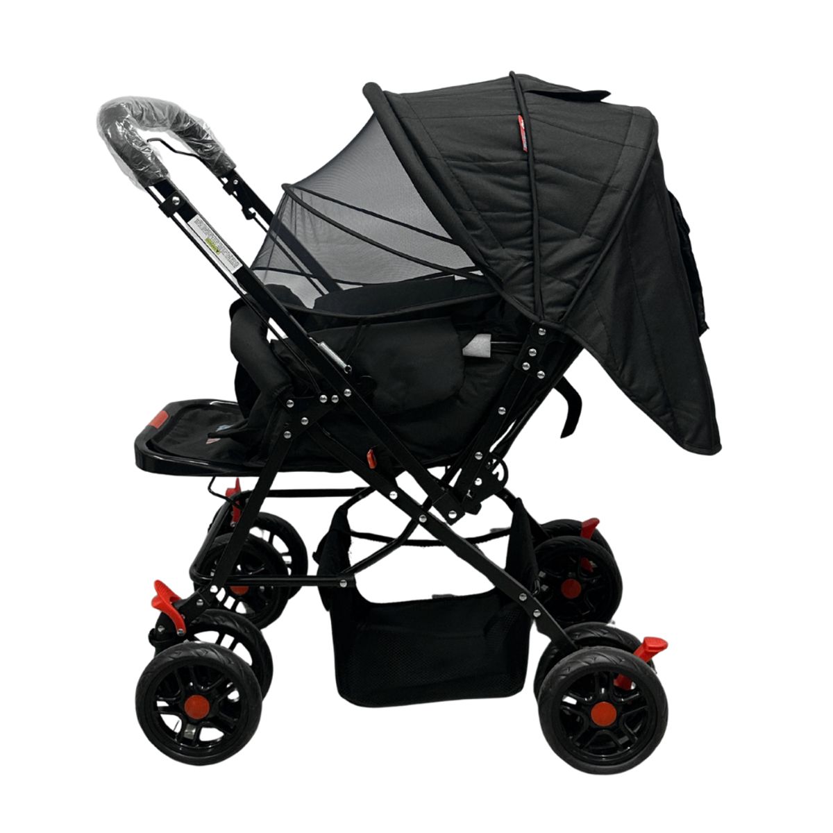 BABY ON - Coche Para Bebe Reversible ToldilloCubrepies Babyon Negro