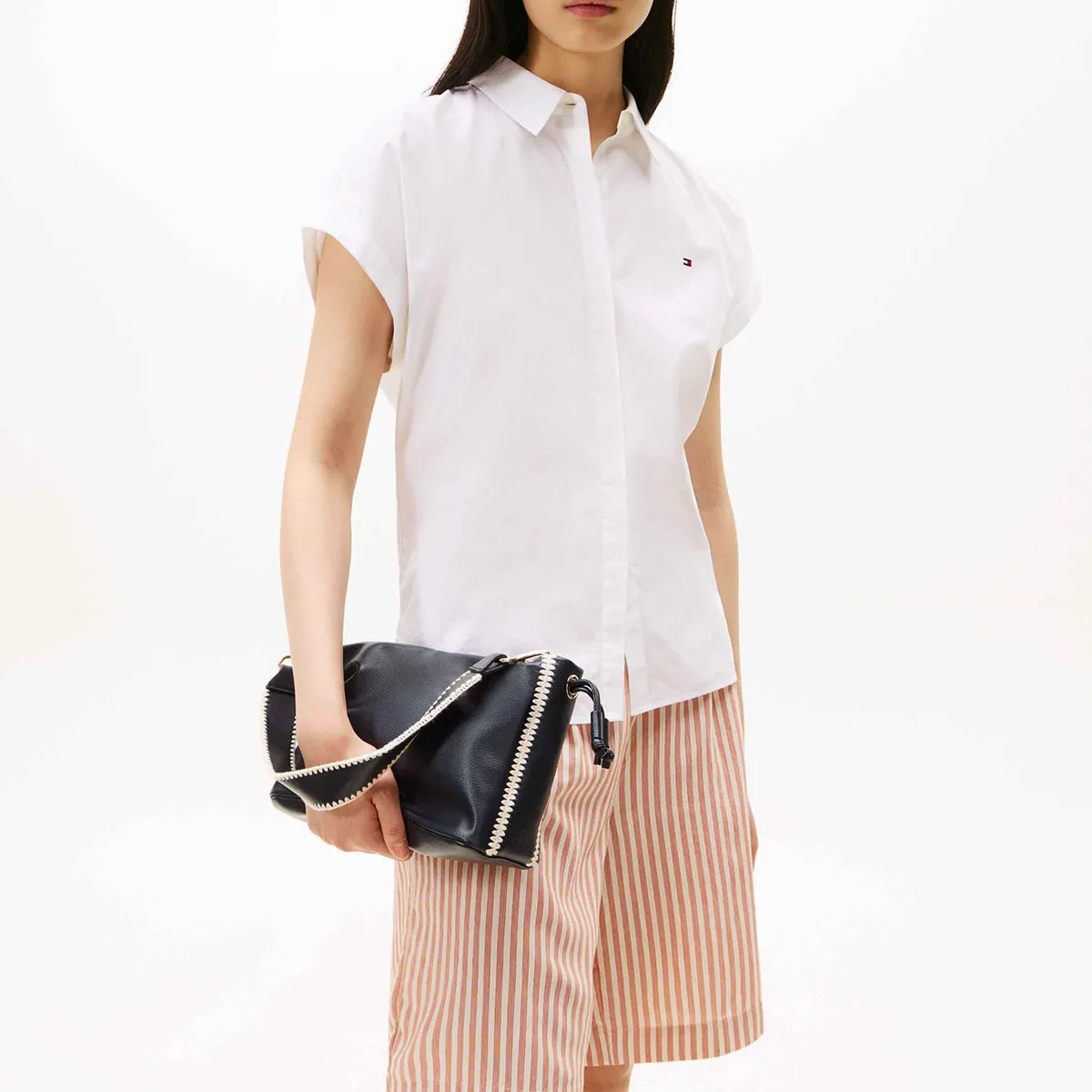 TOMMY HILFIGER - Bolso azul oscuro bombonera TH Soft Beach Tommy Hilfiger