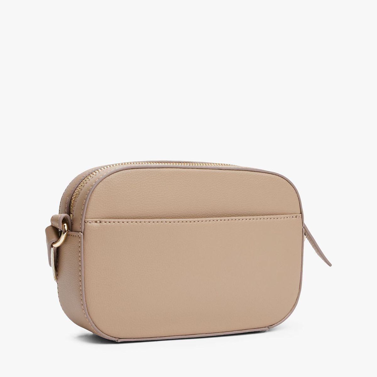 TOMMY HILFIGER - Bolso beige cruzado con logo Tommy Hilfiger