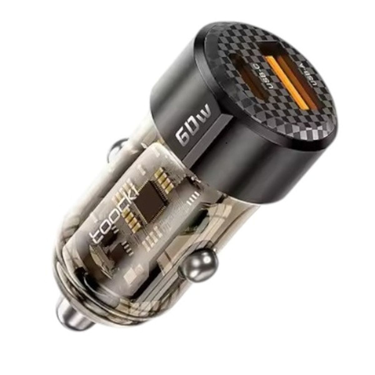GENERICO - Cargador Para Auto Toocki 60w Qc30 Pd Tipo C