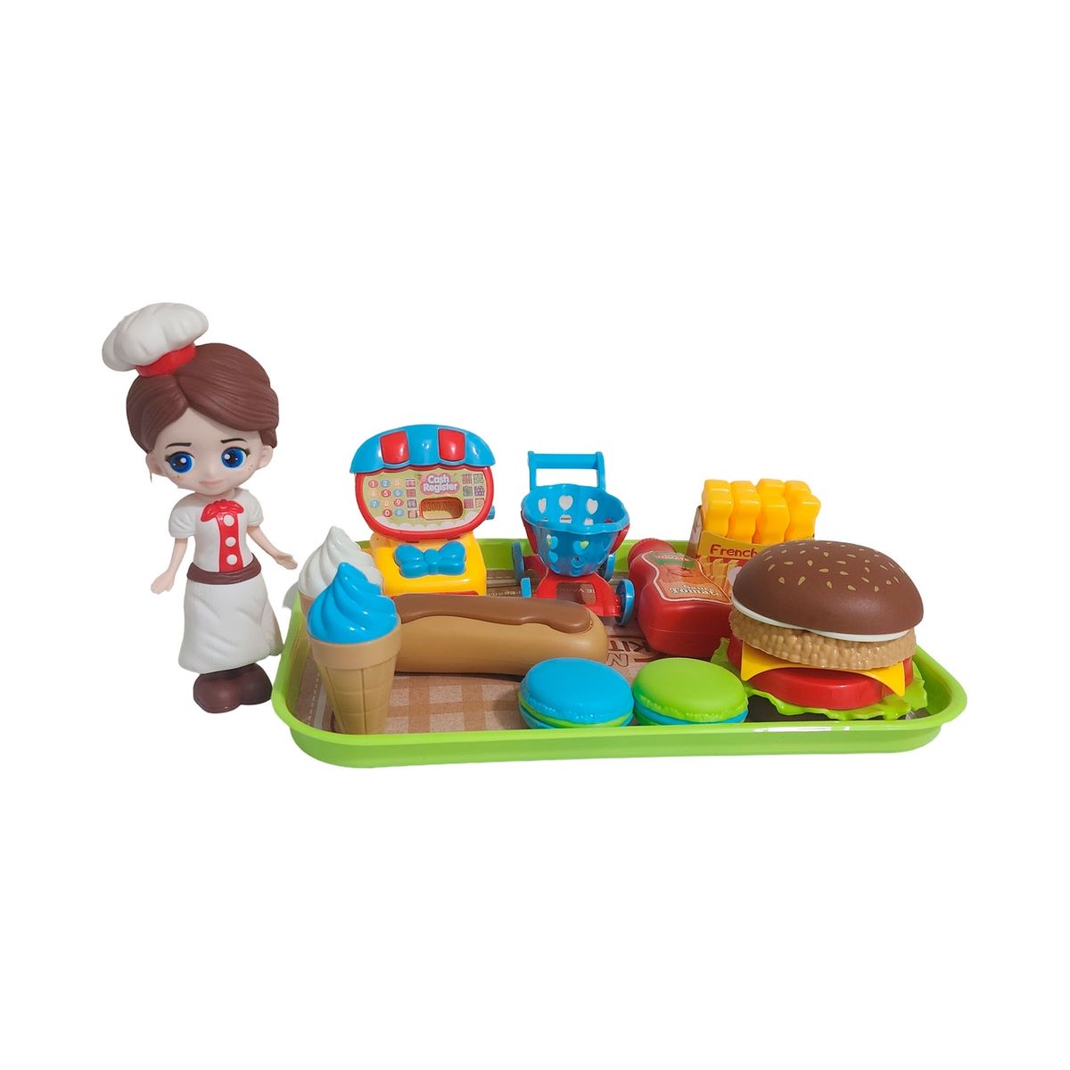GENERICO - Muñeca Chef Cocina Juguete Interactivo + Accesorios