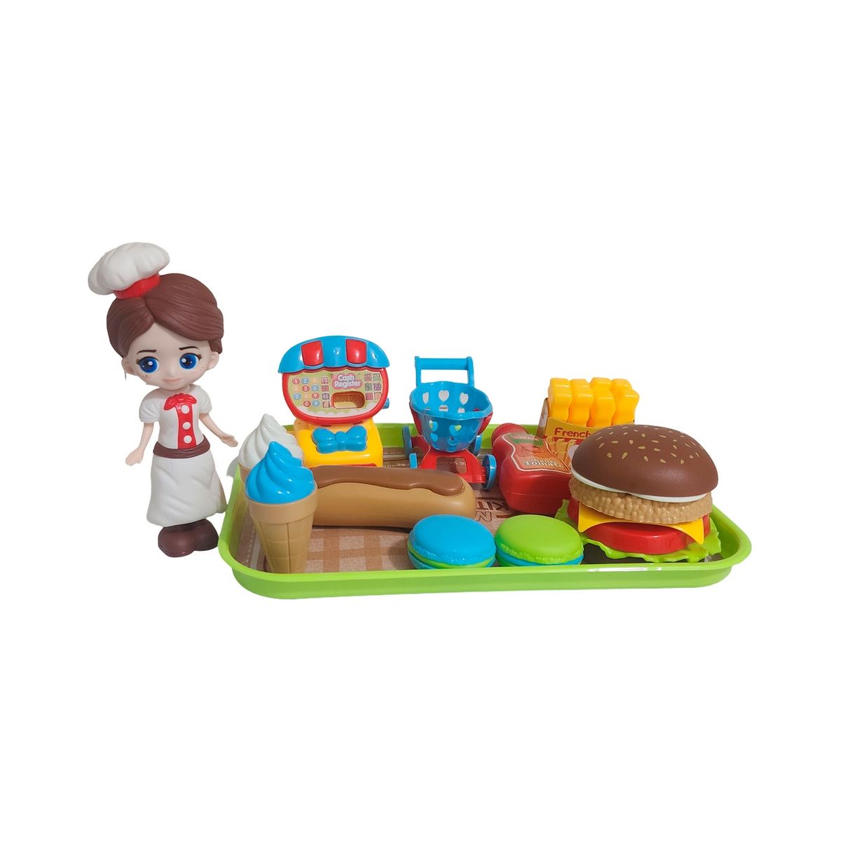 GENERICO - Muñeca Chef Cocina Juguete Interactivo + Accesorios