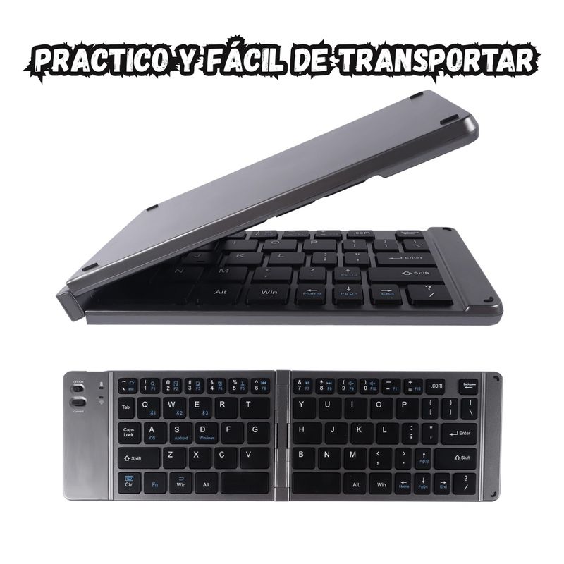 GENERICO - Teclado Inalambrico Pegable Bluetooth Portatil A-1006