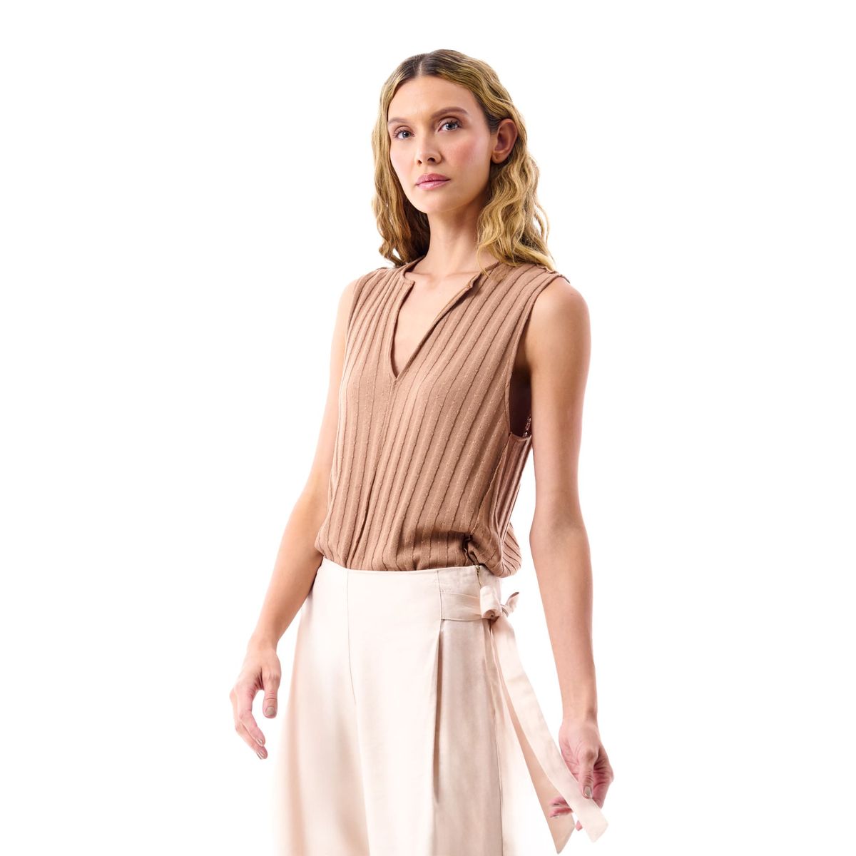 BELIFE - Camiseta manga sisa arena para mujer