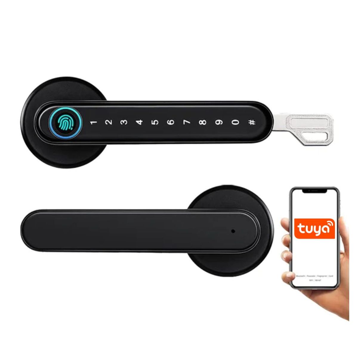 COLME TECHNOLOGY HOME - Cerradura Chapa Seguridad Inteligente Huella Tuya Smart F3