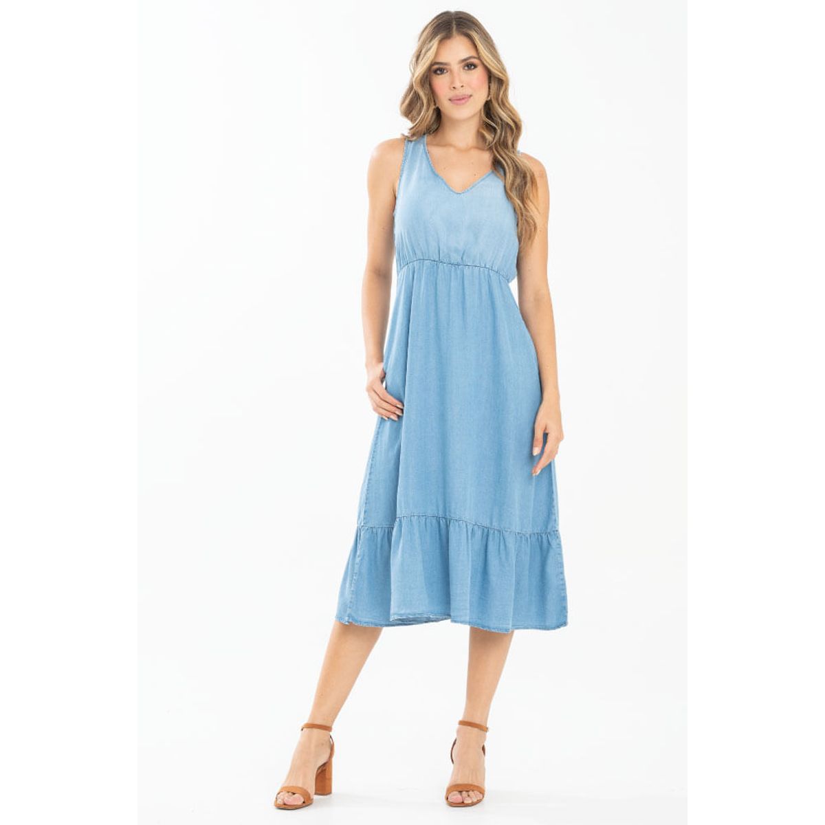 RAGGED - Vestido velino Azul medio Ragged