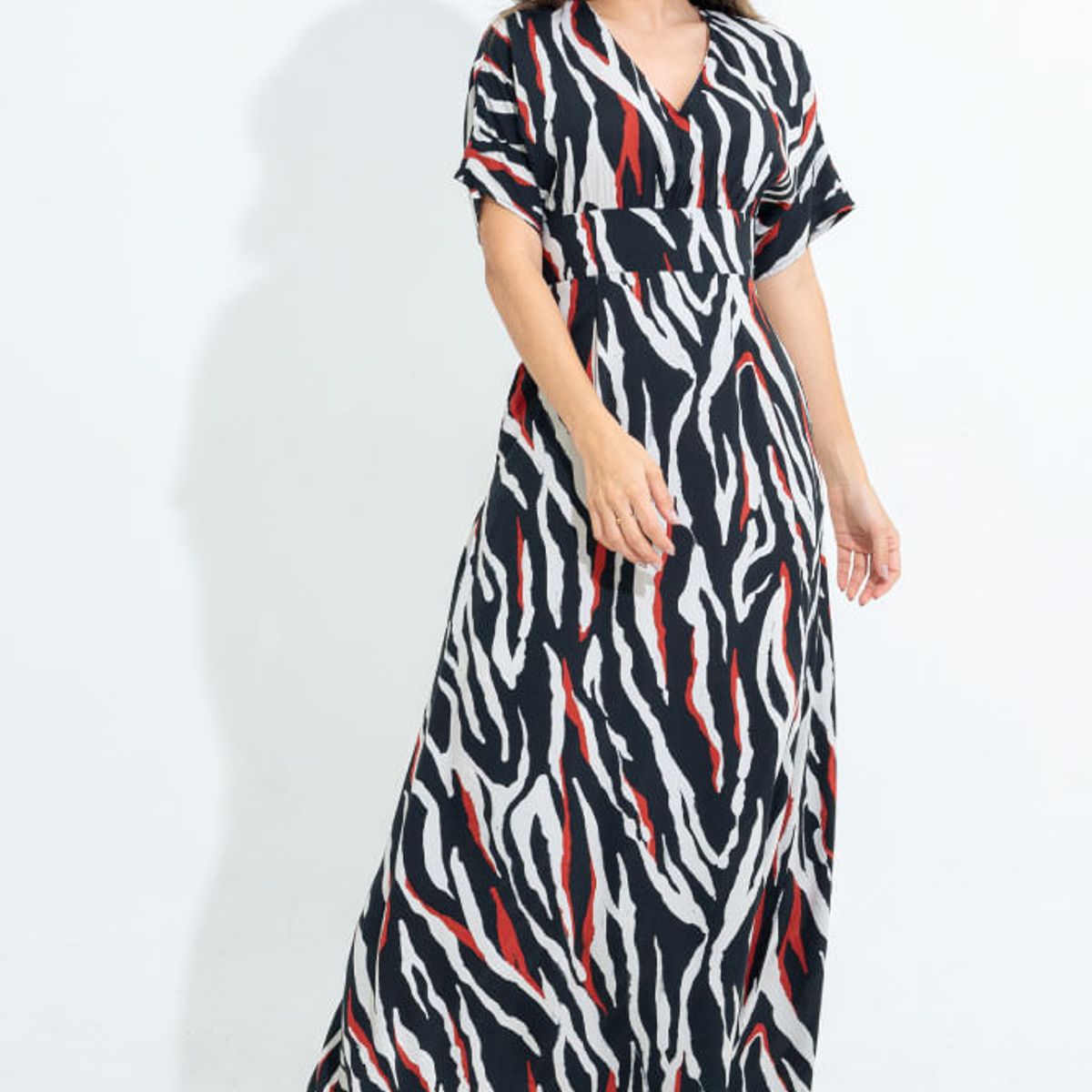 RAGGED - Vestido largo methis Negro Ragged