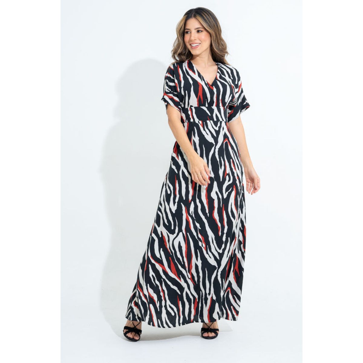 RAGGED - Vestido largo methis Negro Ragged